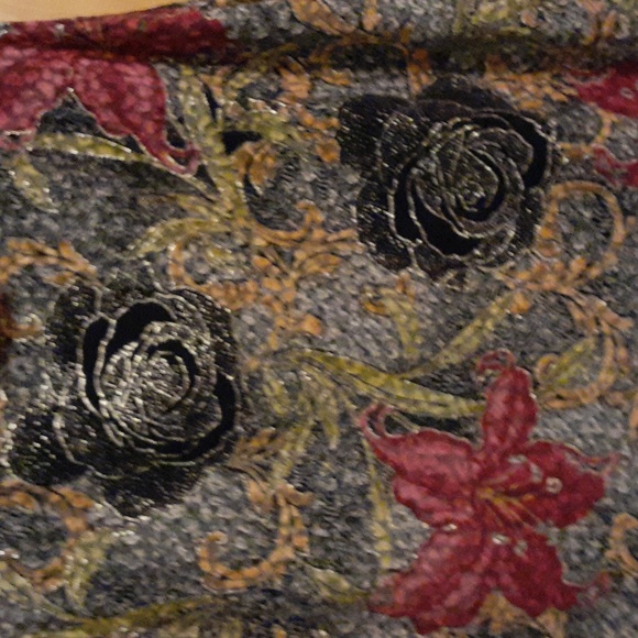 JBS Ltd sparkly black, gold, and red tank, lined, mesh material. Wear with blaze - Picture 3 of 5